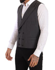 Dolce & Gabbana Elegant Gray Sicilia Wool Blend Suit
