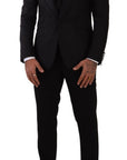 Dolce & Gabbana Sicilia Slim Fit Black Suit Ensemble
