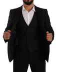 Dolce & Gabbana Sicilia Slim Fit Black Suit Ensemble