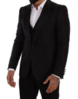 Dolce & Gabbana Sicilia Slim Fit Black Suit Ensemble