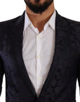Dolce & Gabbana Elegant Dark Blue MARTINI Formal Blazer
