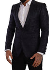 Dolce & Gabbana Elegant Dark Blue MARTINI Formal Blazer