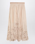 Zimmermann ZIMMERMANN Wylie cream colored midi skirt