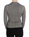 Dolce & Gabbana Elegant Black and White Wool Cardigan
