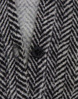 Dolce & Gabbana Elegant Black and White Wool Cardigan