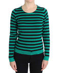 Dolce & Gabbana Elegant Striped Cashmere Silk Sweater