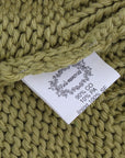 PINK MEMORIES Elegant Green Knit Sleeveless Vest Sweater