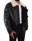 Dolce & Gabbana Elegant Shearling Biker Jacket