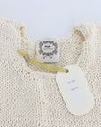 PINK MEMORIES Beige Sleeveless Cotton Blend Vest Sweater