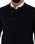Dolce & Gabbana Elegant Dark Grey Alpaca Blend Jacket