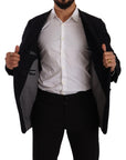 Dolce & Gabbana Elegant Dark Grey Alpaca Blend Jacket