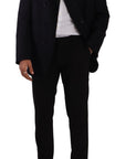 Dolce & Gabbana Elegant Dark Grey Alpaca Blend Jacket