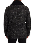 Dolce & Gabbana Chic Double Breasted Wool Blend Overcoat