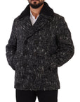 Dolce & Gabbana Chic Double Breasted Wool Blend Overcoat