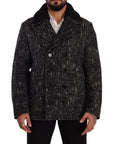 Dolce & Gabbana Chic Double Breasted Wool Blend Overcoat