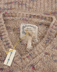 PINK MEMORIES Beige Oversized V-Neck Knitted Sweater