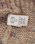 PINK MEMORIES Beige Oversized V-Neck Knitted Sweater