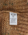 PINK MEMORIES Chic Brown Oversize Knitted V-Neck Sweater