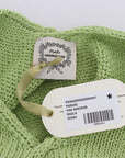 PINK MEMORIES Elegant Green Knitted Sleeveless Vest Sweater