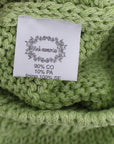 PINK MEMORIES Elegant Green Knitted Sleeveless Vest Sweater