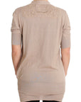 PINK MEMORIES Elegant Pink Cotton Lace Cardigan