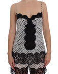 Dolce & Gabbana Elegant Floral Lace Silk Chemise