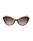 Frankie Morello Black Acetate Women's Sunglass