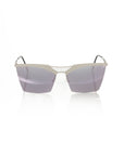 Frankie Morello Silver Metallic Women's Sunglass