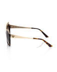 Frankie Morello Black Acetate Women's Sunglass