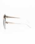 Frankie Morello Gray Acetate Women Sunglass