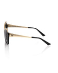 Frankie Morello Black Acetate Women Sunglasses