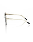 Frankie Morello Black Acetate Women Sunglass