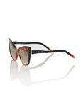 Frankie Morello Brown Acetate Women Sunglass