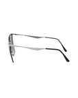 Frankie Morello Silver Metallic Women Sunglass
