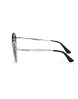 Frankie Morello Black Metallic Women Sunglass