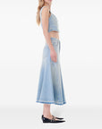 Ganni Ganni Flared denim skirt