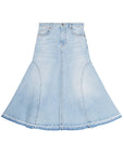 Ganni Ganni Flared denim skirt