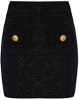 Balmain Balmain High-waisted bouclé miniskirt