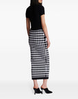 Balmain Balmain Diamond-intarsia knitted midi skirt