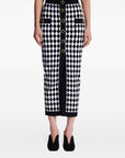 Balmain Balmain Diamond-intarsia knitted midi skirt
