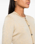 Versace Versace Barocco lurex cropped cardigan