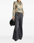 Etro Etro Patchwork-print poplin shirt