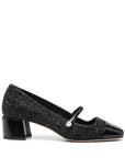 Jimmy Choo Jimmy Choo Elisa 45 Leather Glitter Pumps