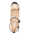 Mach & Mach Mach & Mach two-tone ballerina shoes