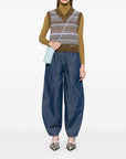 Ganni Ganni Striped v-neck vest