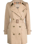 Burberry Burberry Short Kensington Heritage cotton trench coat