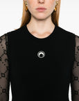 Marine Serre Marine Serre Crescent Moon-embroidered tank top