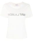 Saint Laurent Saint Laurent Reverse Logo Print T-shirt