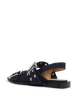 Ganni Ganni Denim Feminine Buckle Ballerinas