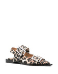 Ganni Ganni Printed Ballerinas